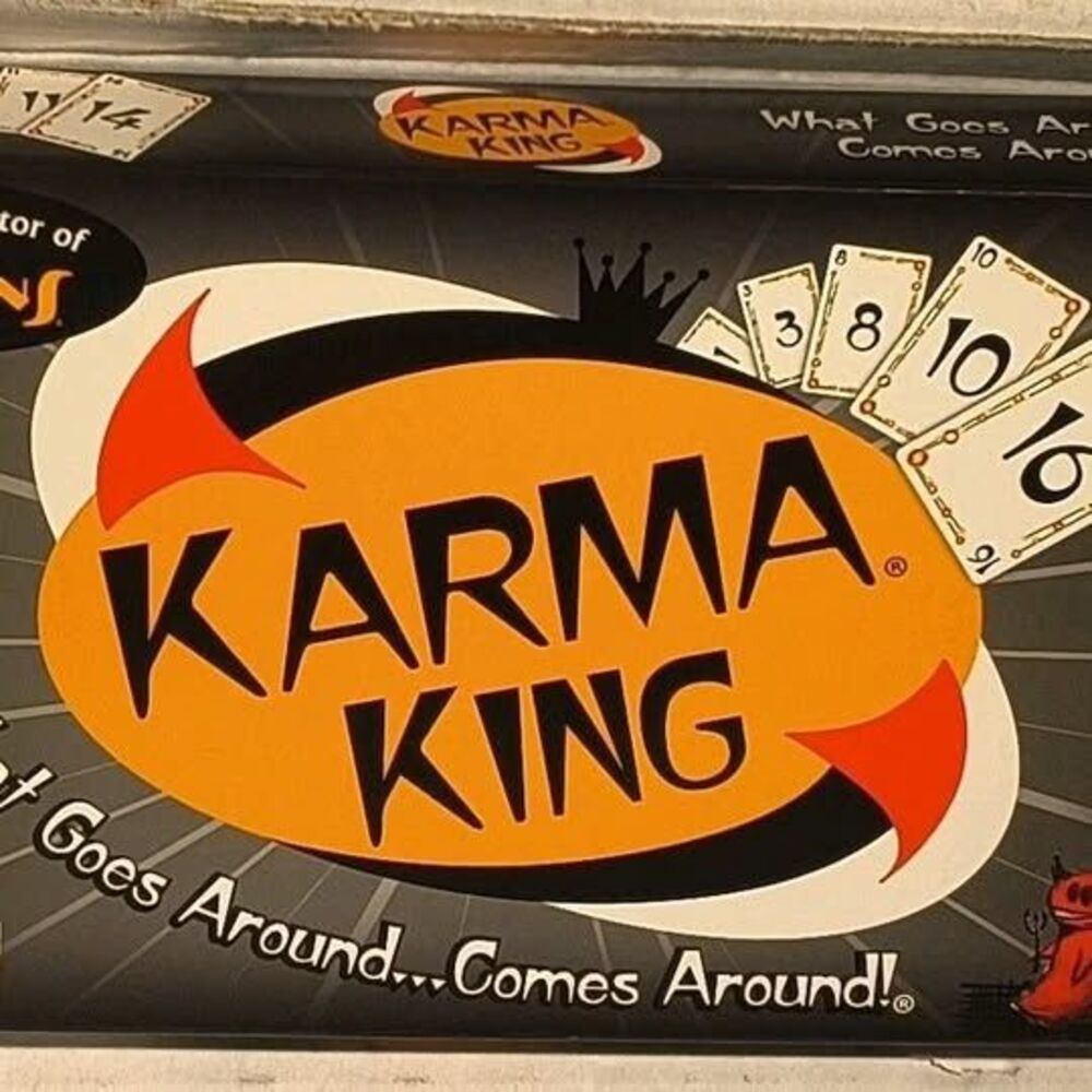 Karma King Card Game SET Makers What Goes Around Comes Around SEALED CARDS Good